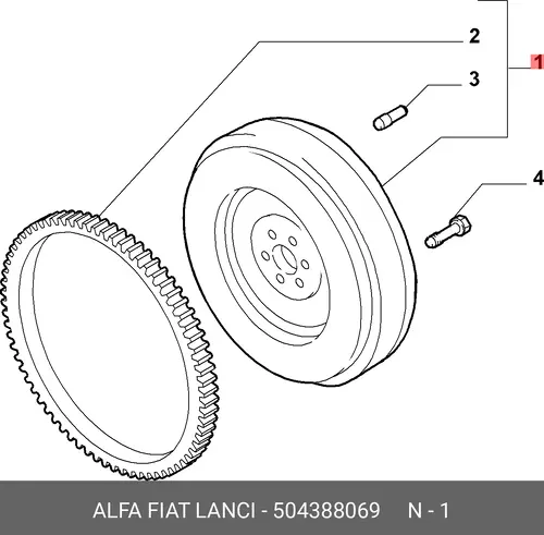 МАХОВИК 504388069 LANCIA
