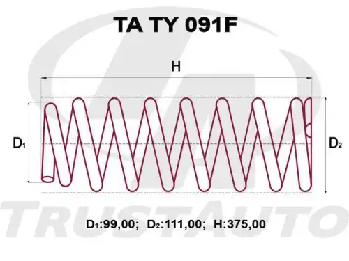 пружина TA TY-091F TrustAuto
