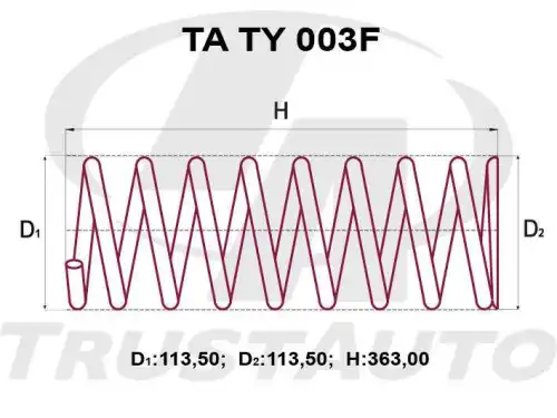 Деталь TATY003F TRUSTAUTO