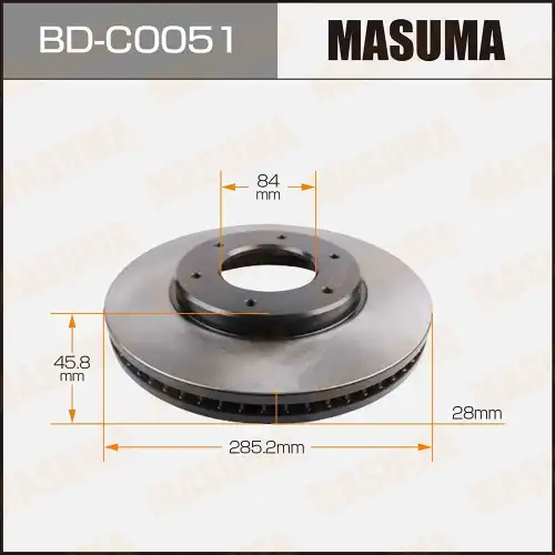 Тормозной диск MASUMA BDC0051