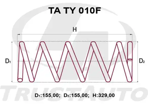 Деталь TATY010F TRUSTAUTO