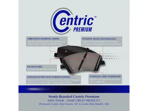 Тормозные колодки дисковые CENTRIC 300.11640