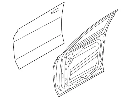 76004S1000 ДВЕРЬ FR RH HYUNDAI