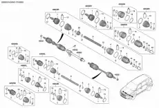 шрус в сборе 49582C5230 HYUNDAI