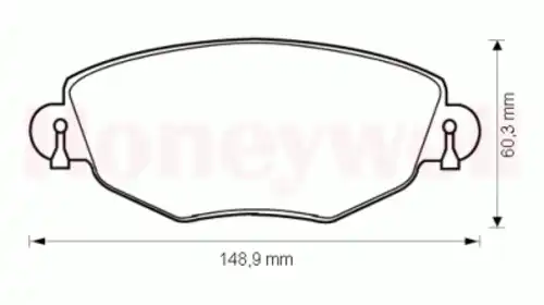 Тормозные колодки дисковые BENDIX 573013B