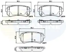 Тормозные колодки дисковые COMLINE CBP32276