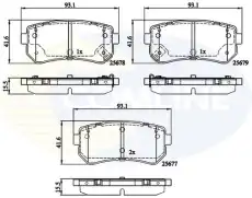 Тормозные колодки дисковые COMLINE CBP32276