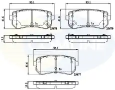 Тормозные колодки дисковые COMLINE CBP32276