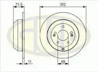 Тормозной диск GUD GDB111170