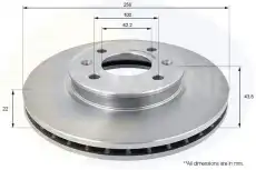 Тормозной диск COMLINE ADC2408V вентилируемый , передняя ось