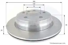 Тормозной диск COMLINE ADC1776V вентилируемый , задняя ось