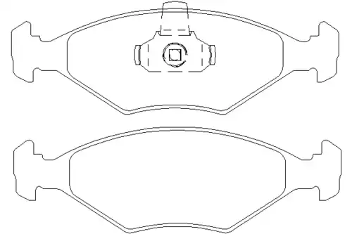 Тормозные колодки дисковые передняя ось MINTEX MDB2616