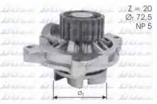Насос системы охлаждения (помпа) DOLZ A-180