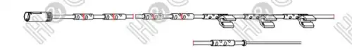 Датчик тормозных колодок H&Q 5015-BM151