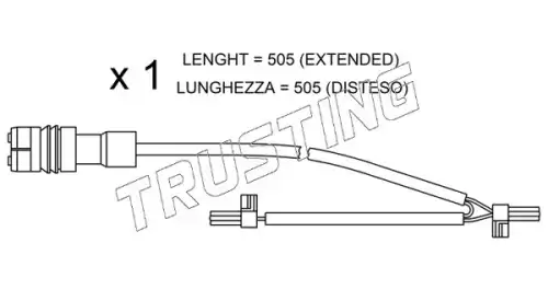 Датчик тормозных колодок TRUSTING SU219