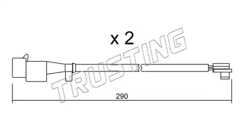 Датчик тормозных колодок TRUSTING SU260K