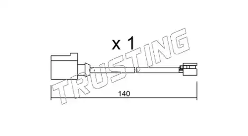 Датчик тормозных колодок TRUSTING SU274