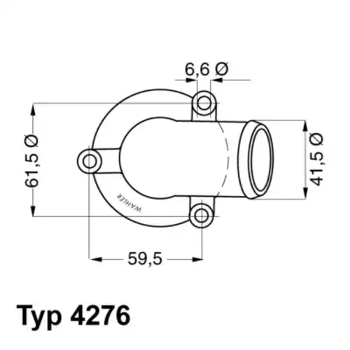 Термостат системы охлаждения WAHLER 4276.87D