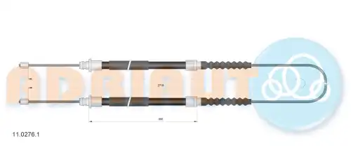 Трос ручного тормоза ADRIAUTO 11.0276.1