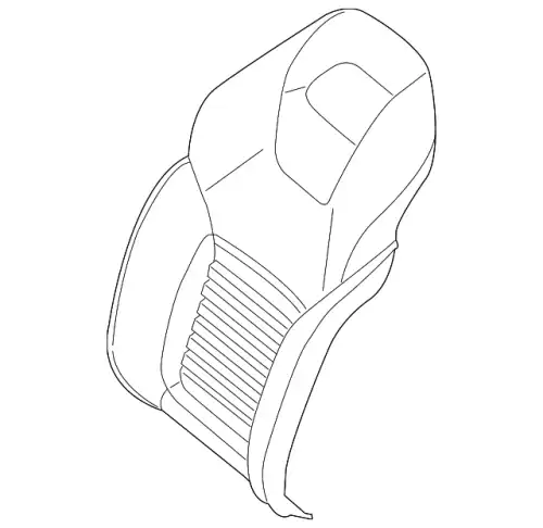 COVER FRONT SEAT BACKREST 23191016479H07 MB