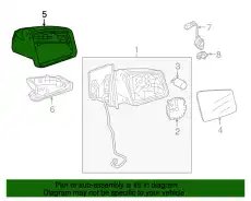 MIRROR HOUSING 24681102607662 MB
