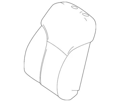 COVER FRONT SEAT BACKREST 29291071027M48 MB