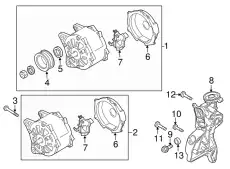 реле-регулятор генератора Audi 078903803EX VAG