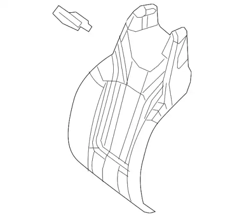 COVER FRONT SEAT BACKREST 21791040001B55 MB