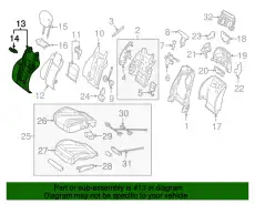 COVER FRONT SEAT BACKREST 21791055023D93 MB