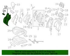 COVER FRONT SEAT BACKREST 21791061113D93 MB