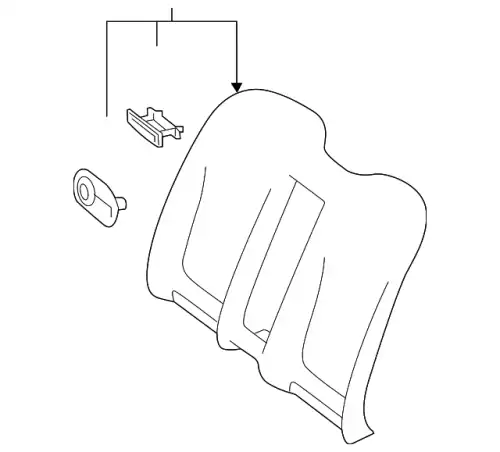 COVER REAR SEAT BACKREST 21792007029E38 MB