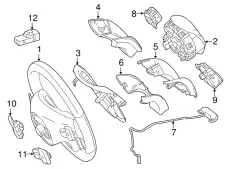 STEERING WHEEL 21846042038P64 MB