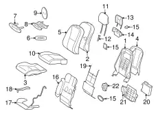 FRONT SEAT CUSHION 22191064037H91 MB