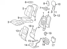 FRONT SEAT CUSHION 22191064038L53 MB