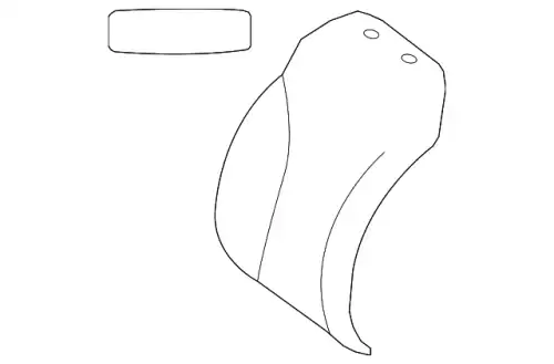 COVER FRONT SEAT BACKREST 22291016471B55 MB