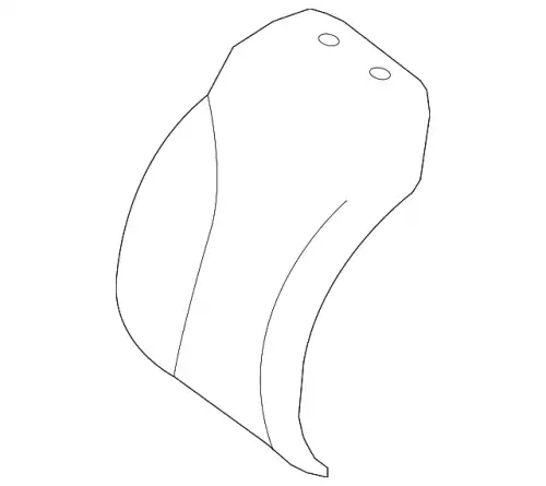 COVER FRONT SEAT BACKREST 22291018351B55 MB
