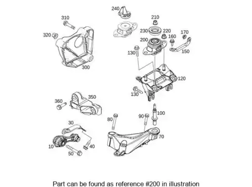  ОПОРА ДВИГАТЕЛЯ 4532400200 MB