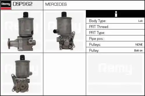 Насос гидроусилителя руля DELCO REMY DSP962