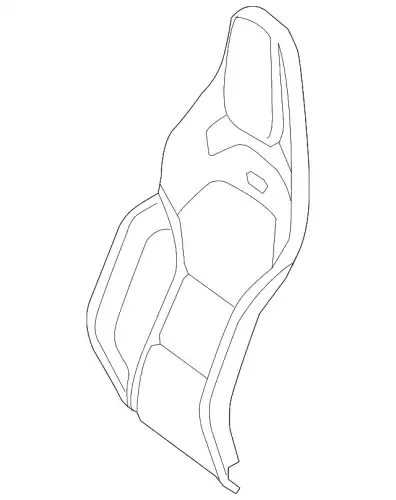 COVER FRONT SEAT BACKREST 19091058078T18 MB