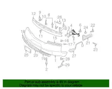 насадка бампера\ Audi A4/A6/A8 97> 4B0807467A VAG