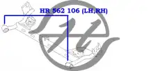 HR 561 107 - Hanse Сайлентблок переднего рычага.
