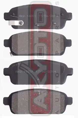 Тормозные колодки дисковые ASVA AKD-18201