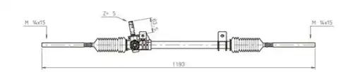 Рулевая рейка GENERAL RICAMBI RE4033