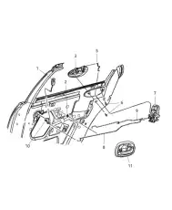 Ручка двери CHRYSLER 0US241DVAA