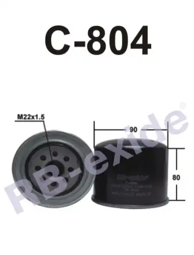Фильтр масляный RB-EXIDE C804