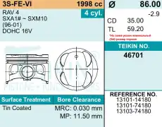 Поршень TEIKIN 1шт 46701050