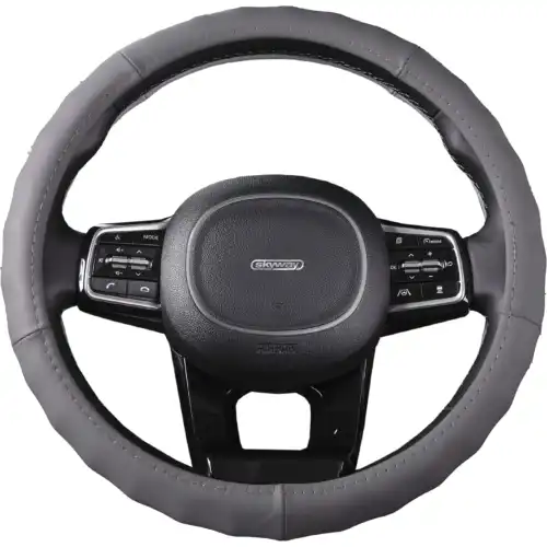 Оплетка м серая кожа натуральная S01108004 SKYWAY