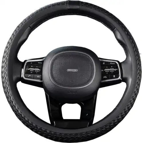 ОПЛЕТКА SKYWAY REAL-7 М ЧЕРНАЯ ЭКОКОЖА S01108011