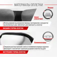 Оплетка подушечек серая замша S01101061 SKYWAY