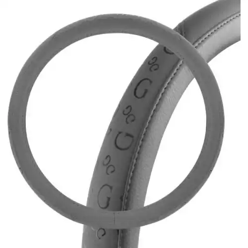 Оплетка серая экокожа S01102251 SKYWAY